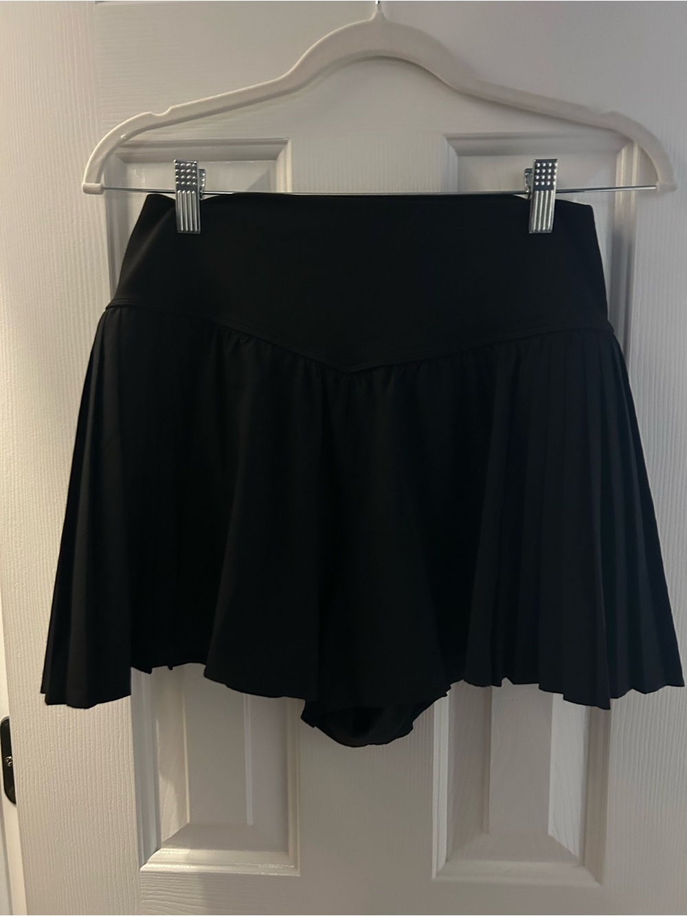Aerie Offline Black Skort with Pleated Side Panel